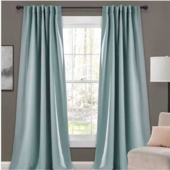 Lush Decor Other - Insulated Back Tab Blackout Window Curtain Panels Set - Lush Décor 52x84”